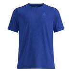 Odlo Hardloopshirt Odlo Zeroweight Engineered Chill-Tec Hardloopshirt Heren-blauw