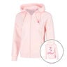 Endlessly Flower Zip Sportjas Dames-Roze,Veelkleurig
