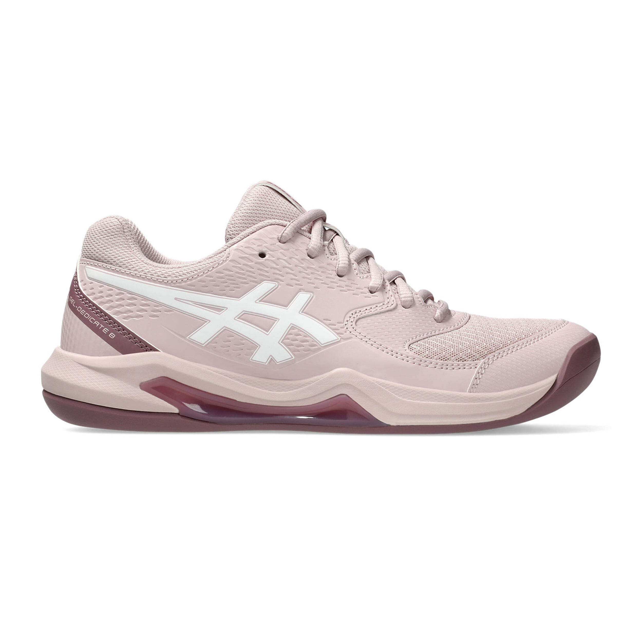 Buy ASICS Gel Dedicate 8 Indoor Tennisschoen Tapijt Dames Oud Roze Mauve online Tennis Point NL