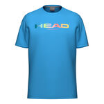 HEAD Kleding HEAD Vision Rainbow T-shirt Heren-blauw
