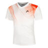 Topspin T-shirt Heren-Wit,Rood