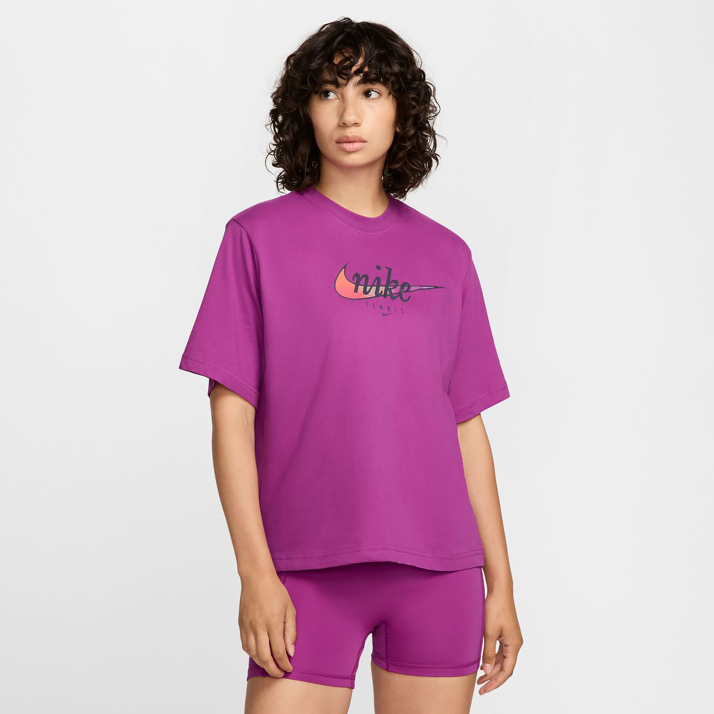 Buy Nike Dri Fit Slam T shirt Dames Paars online Tennis Point NL