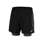 ASICS Kleding ASICS Road 2in1 7in Hardloopshorts Heren-Zwart