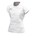 Mizuno Tenniskleding Mizuno Chiba T-shirt Dames-Wit