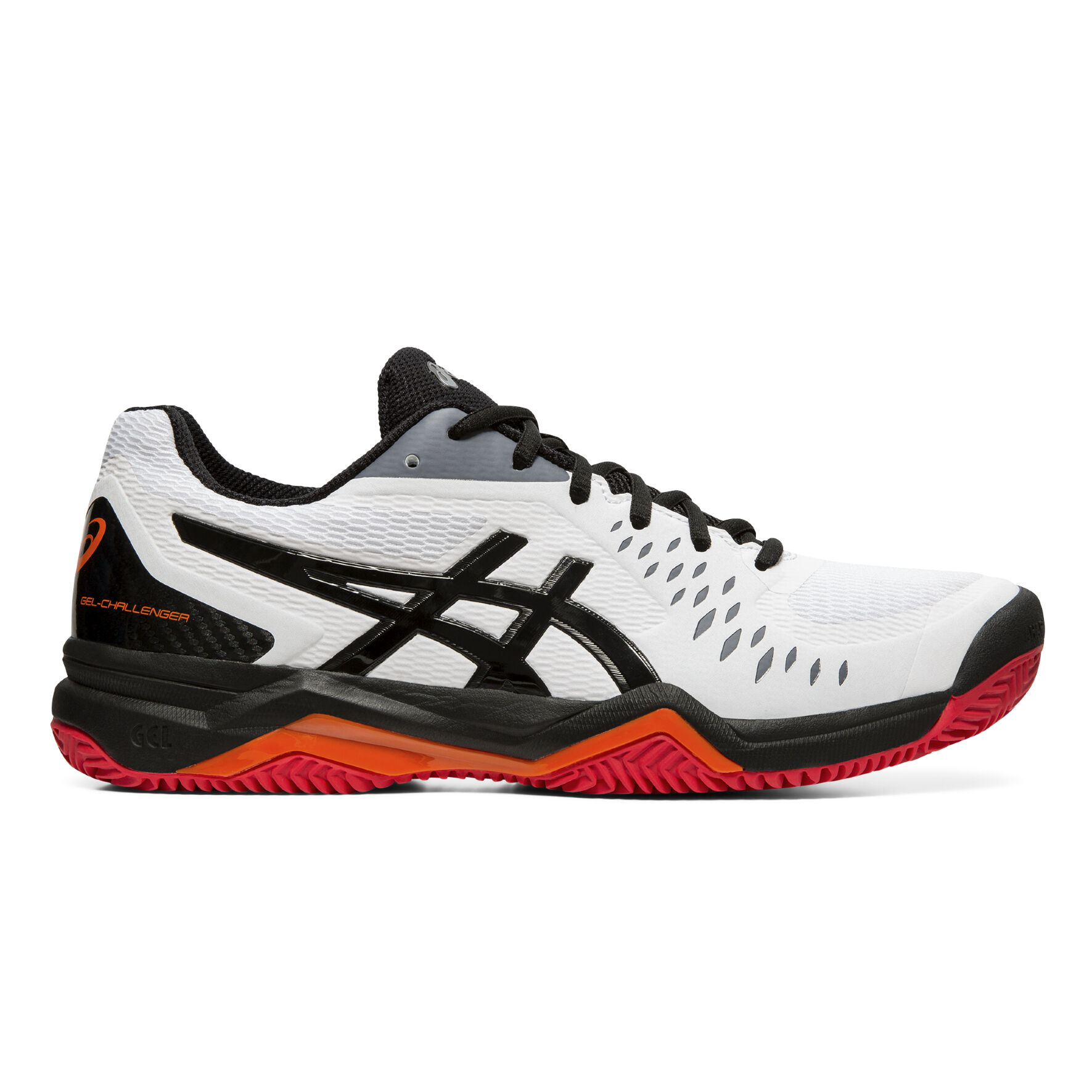 Asics Gel Challenger 11 Clay Gravelschoen Heren Zwart, Rood Asics Gel Challenger 11 Clay Gravelschoen Heren Zwart, Rood