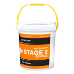 Dunlop Mini Tennis Stage 2 Orange, 60er plus Eimer (2019)