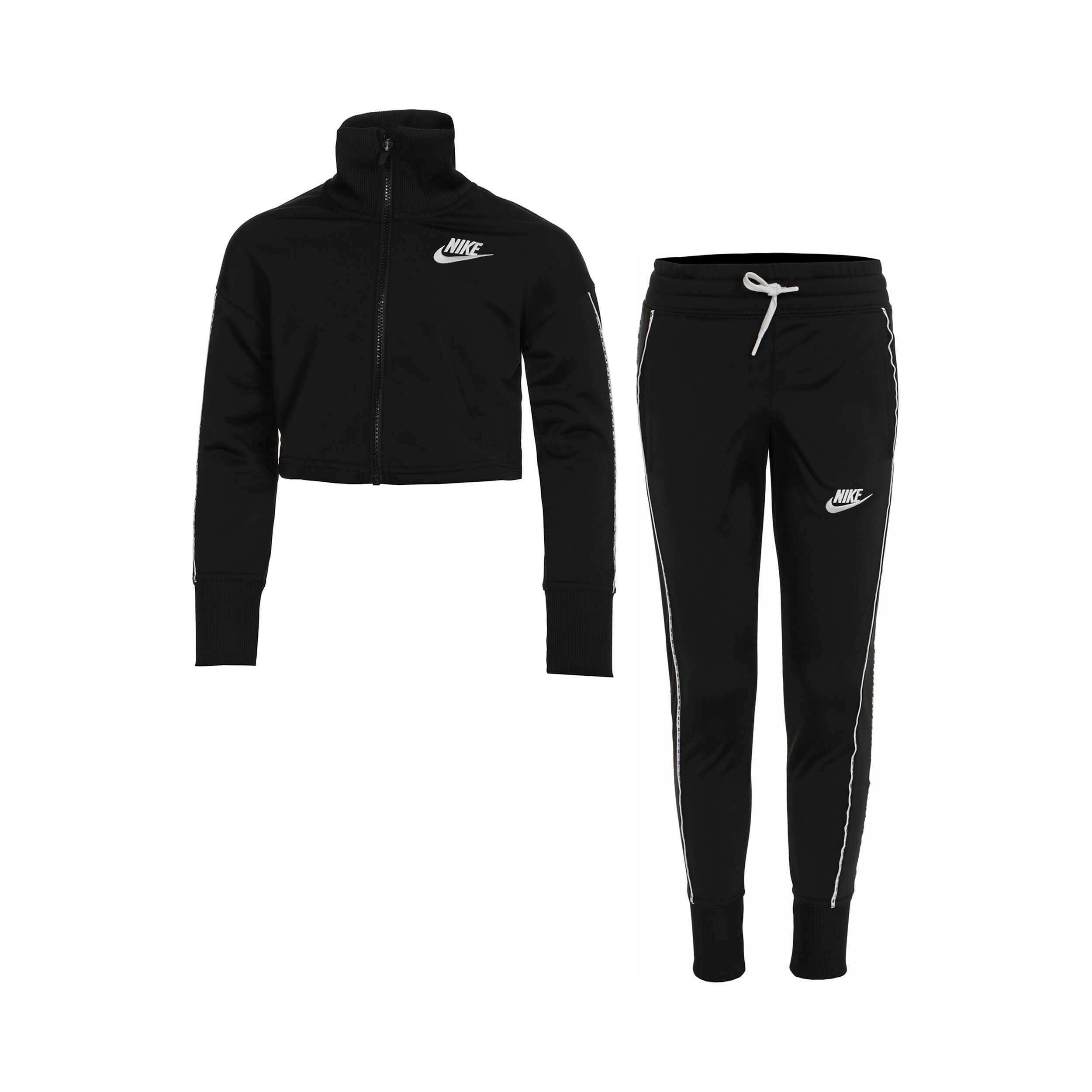Buy Nike Sportswear HW Trainingspak Meisjes Zwart Wit online Tennis Point NL