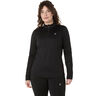 Core Winter 1/2 Zip Hardloopshirt Dames-Zwart