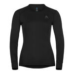 Odlo Kleding Odlo Active Warm Eco BI Top Crew Neck Longsleeve Dames-Zwart