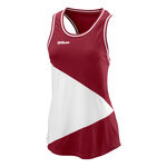 Wilson Kleding Wilson Team II Tanktop Dames-Donkerrood,Wit