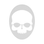 Prince Toebehoren voor rackets Prince Skull Stencil Logo-sjabloon-Wit