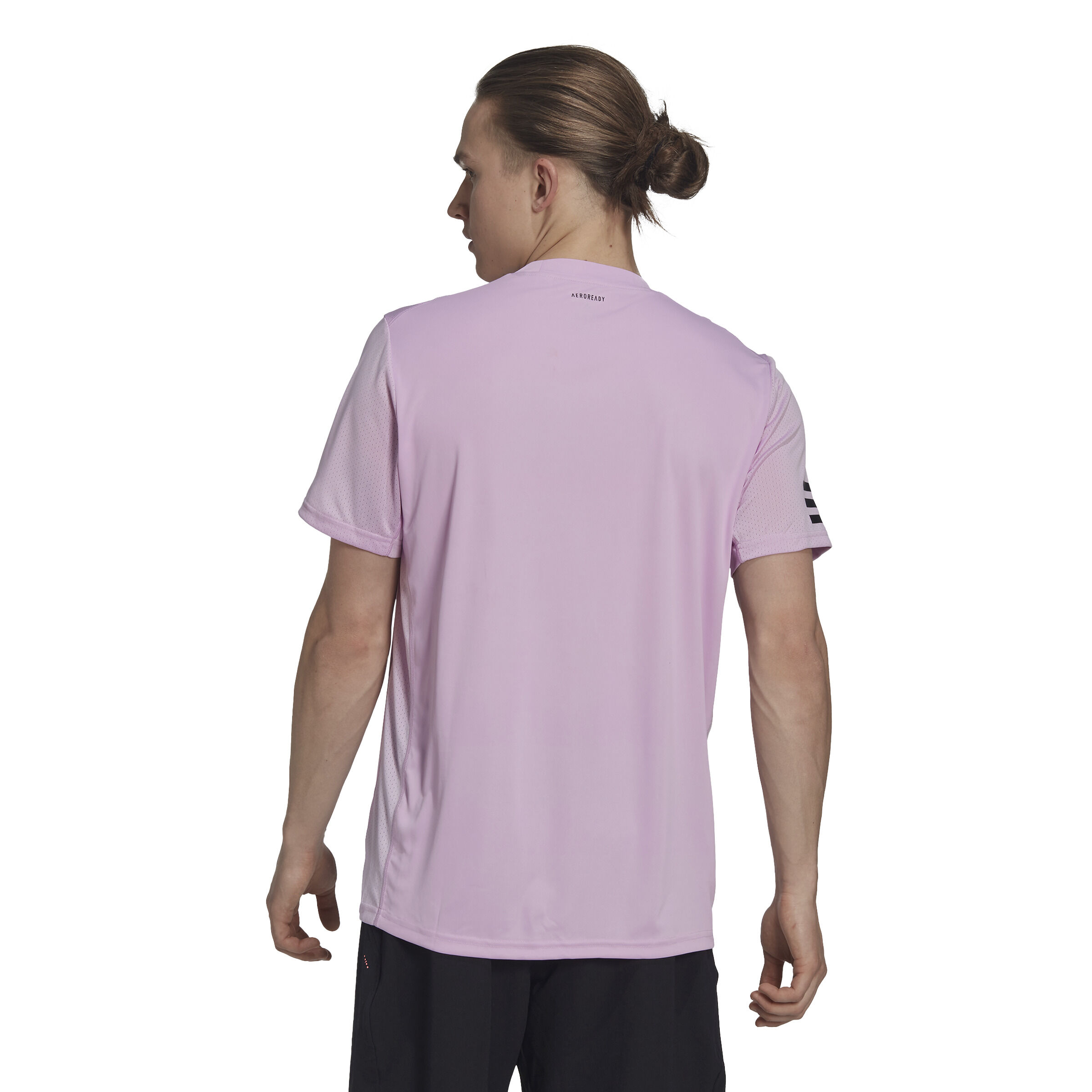 Buy adidas Club 3 Stripes T shirt Heren Mauve online Tennis Point NL