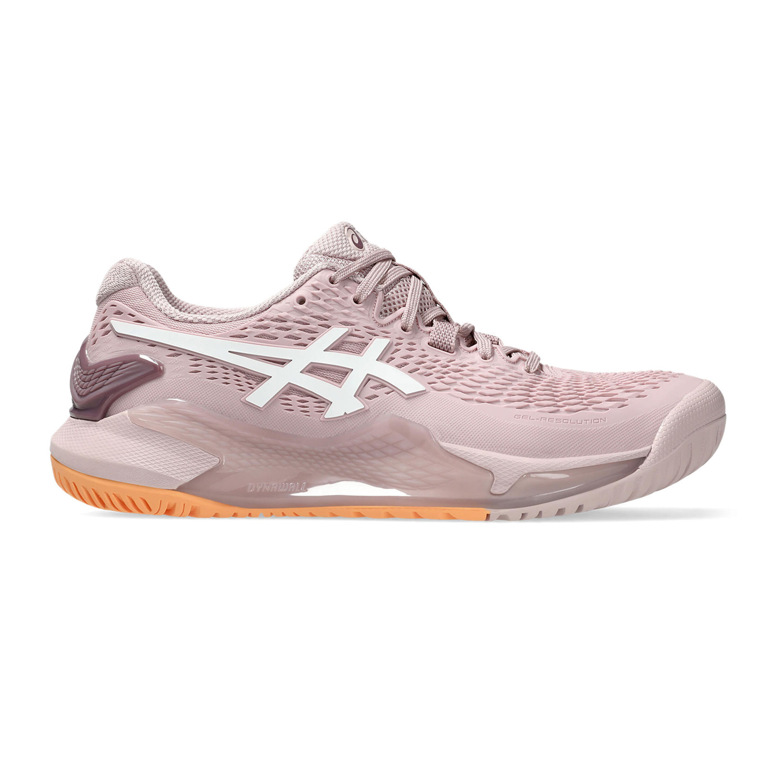 Buy ASICS Gel Resolution 9 Allcourt Schoen Dames Roze Wit online Tennis Point NL