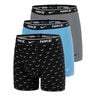 Essential Cotton Stretch Boxer Brief Boxershort - Verpakking 3 stuks Heren-zwart, grijs