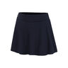 LEER Rok Dames-donkerblauw
