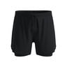 Zeroweight 5in 2in1 Hardloopshorts Heren-zwart