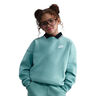 Club Fleece Oversized Crew Sweatshirt Meisjes-Salie