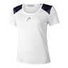 22 Tech T-shirt Dames - wit, blauw