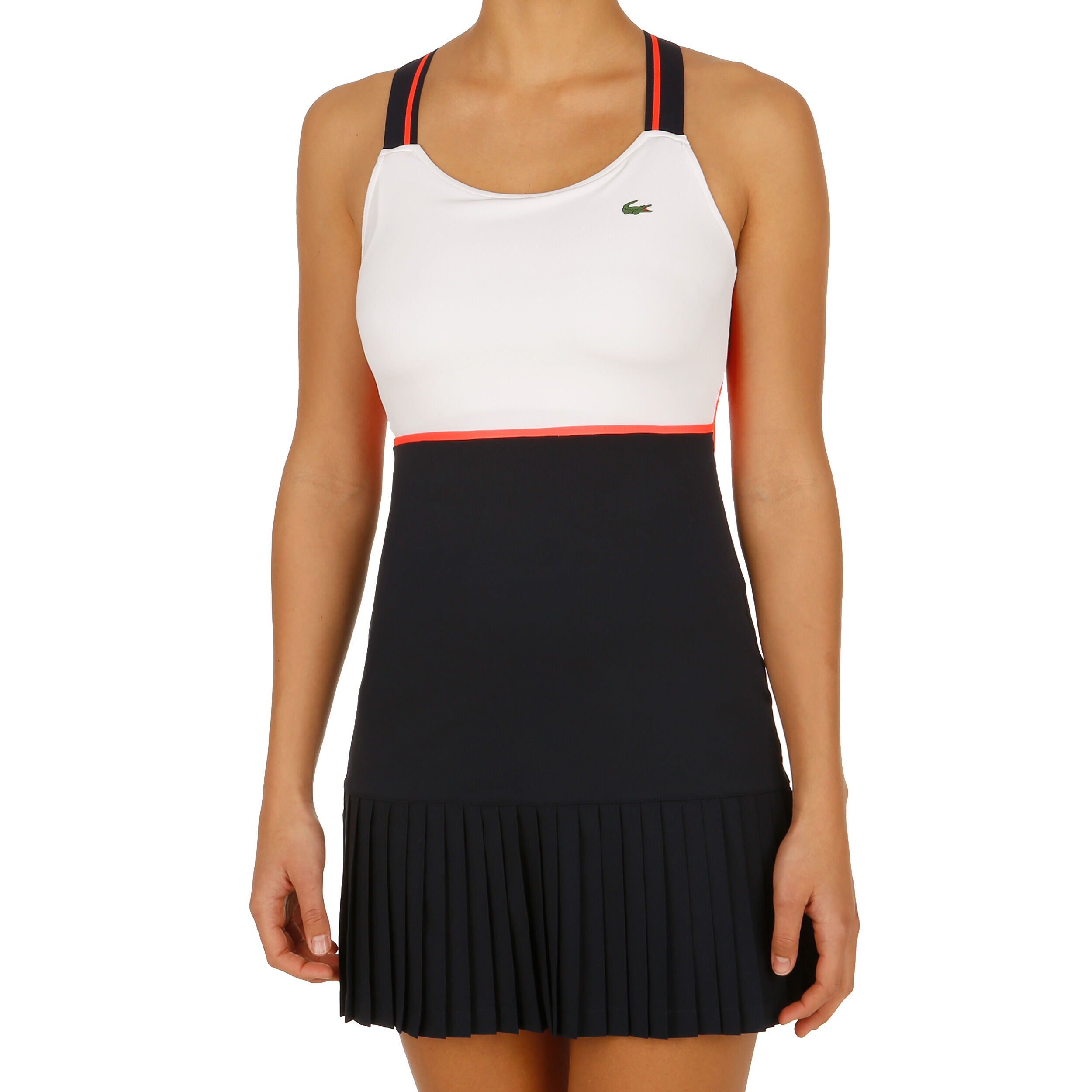 Jurk Dames Wit Donkerblauw