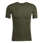 adidas Kleding adidas TF T-shirt Heren-donkergroen