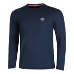 BIDI BADU Kleding BIDI BADU Crew Roundneck Longsleeve Heren-Donkerblauw