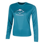 ASICS Kleding ASICS Fujitrail Logo Longsleeve Dames-Blauw