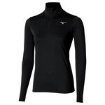 Mizuno Kleding Mizuno Core Impulse Half Zip Hardloopshirt Dames - zwart, 