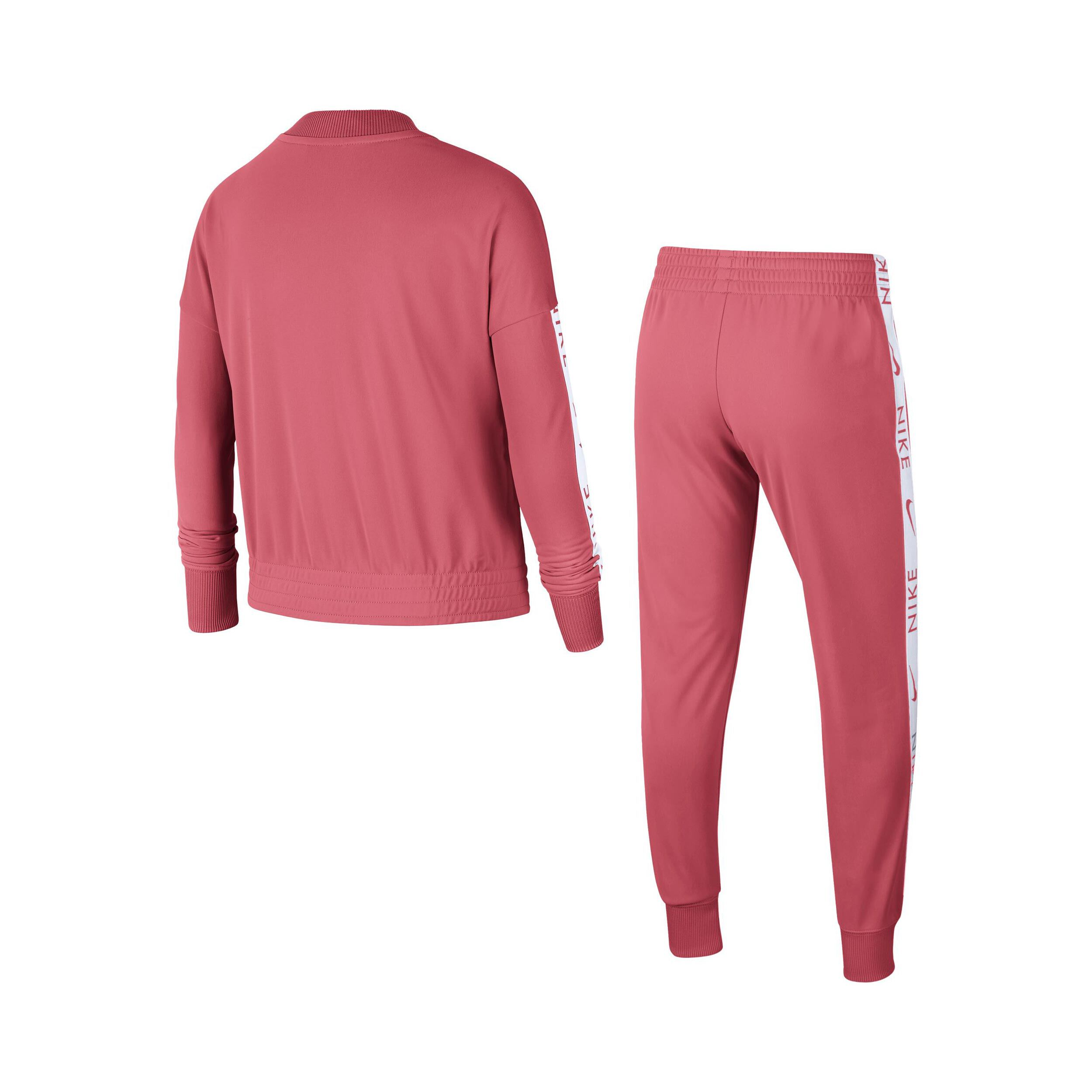 Nike tracksuit pink stripe store