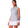 Court Tanktop Dames-blaugrau
