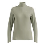 Odlo Kleding Odlo Essential Ceramiwarm 1/2 Zip Hardloopshirt Dames-Olijf