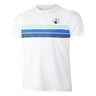 Ocean Block Stripe Receiver T-shirt Heren - wit, blauw