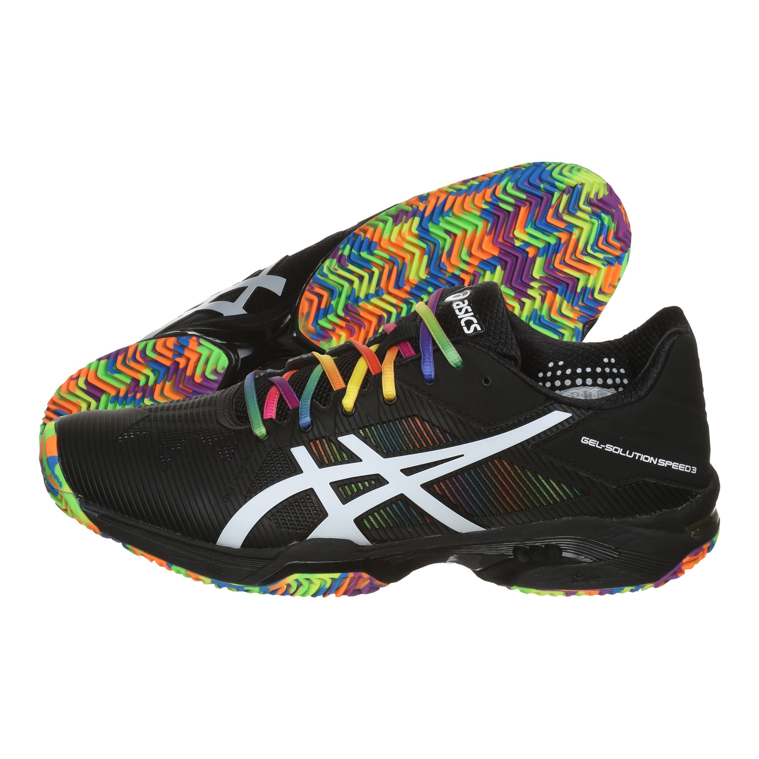 Buy ASICS Gel Solution Speed 3 Clay Gravelschoen Special Edition Heren Zwart Wit online Tennis Point NL