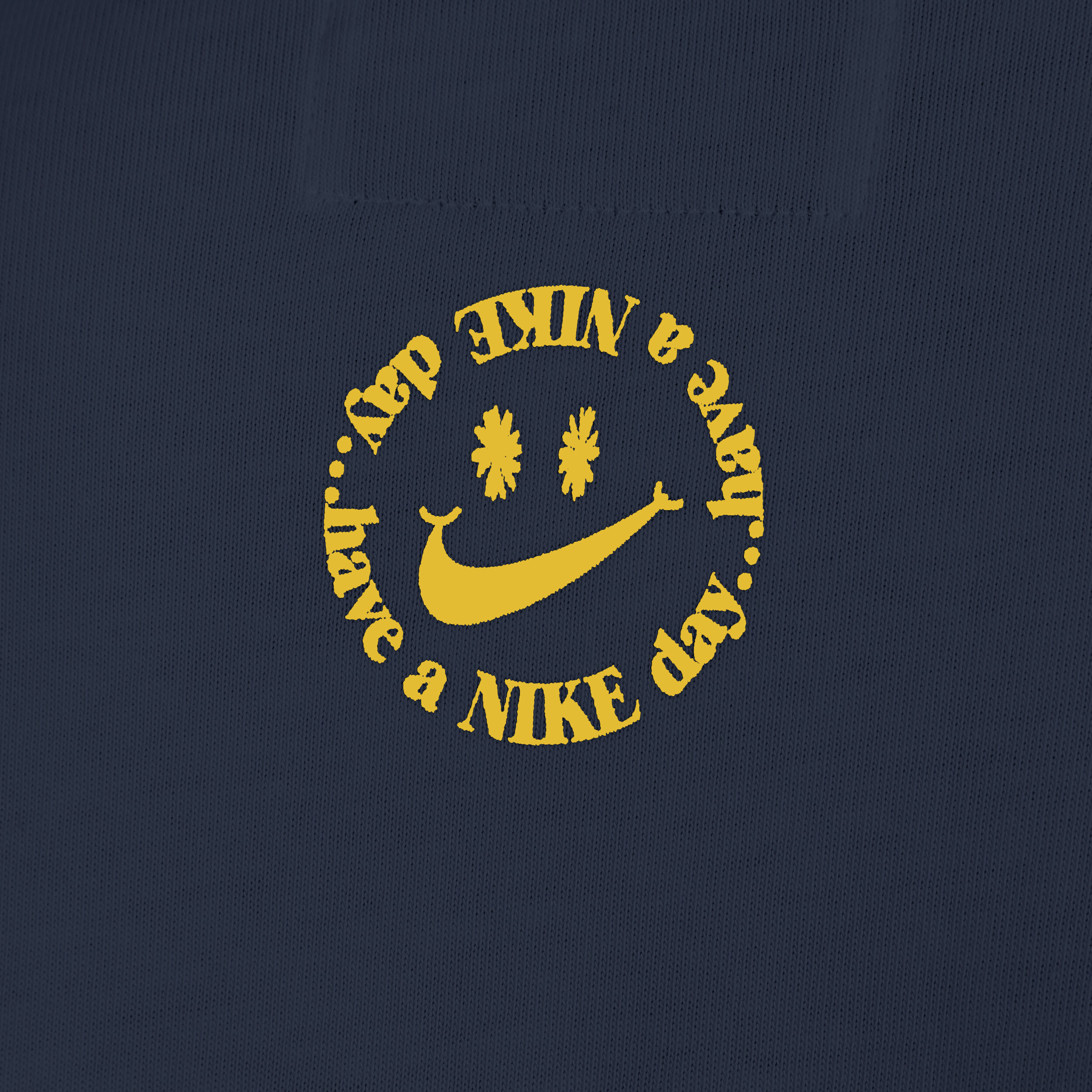 Have A Nice Day T shirt Heren Donkerblauw