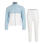 Sergio Tacchini Kleding Sergio Tacchini Deriva Trainingspak Heren-Wit,Lichtblauw