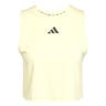 Boxy 3Stripes Tanktop Dames-Geel