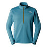 Winter Warm Pro 1/4 Zip Hardloopshirt Heren-Blaugrau