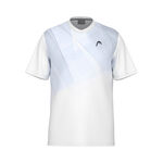 HEAD Kleding HEAD Topspin T-shirt Jongens-Wit,Donkerblauw