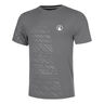 Receiver Embossed T-shirt Heren - grijs, wit