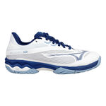 Mizuno Tennisschoenen Mizuno Wave Exceed Light 2 AC Allcourt schoen Dames - wit, blauw