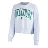 Court Heritage Phoenix Fleece Oversized Crew High Rise Sweatshirt Dames - lichtgrijs, 