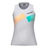 Pro Tanktop Dames - abrikoos, wit