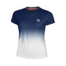 Crew Gradiant T-shirt Meisjes-Donkerblauw,Wit
