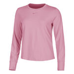 Nike Tanktop Nike One Classic Dri-Fit Longsleeve Dames - pink, zwart