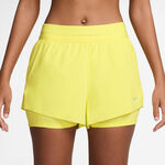 Nike Kleding Nike Swift 2in1 Short Hardloopshorts Dames-citroengeel, zilver