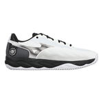 Mizuno Tennisschoenen Mizuno Wave Enforce Court Gravelschoen Heren-Wit,Zwart