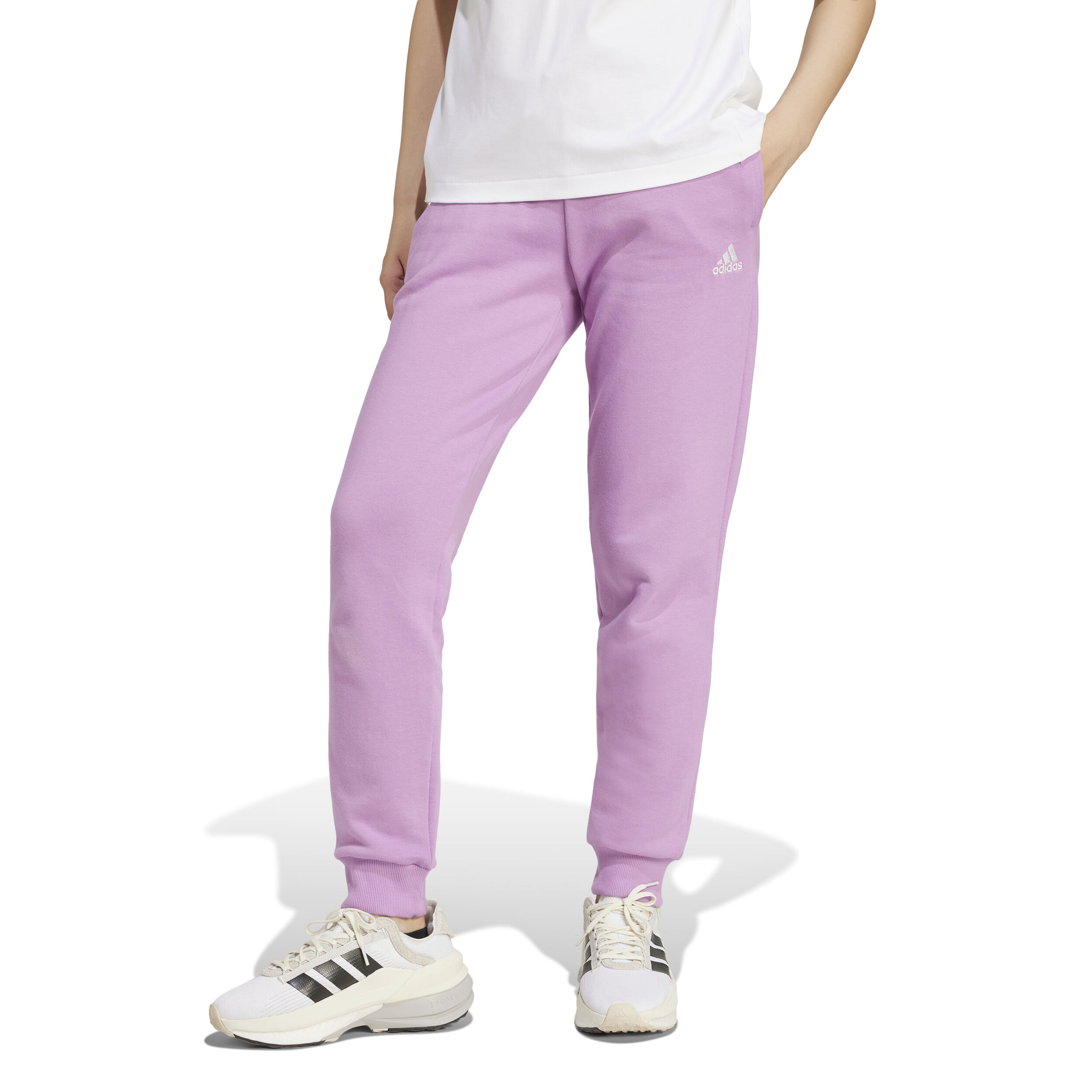 Buy adidas Linear French Terry CF Trainingsbroek Dames Roze online Tennis Point NL
