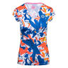 Bella 2.0 Tech V-Neck T-shirt Dames-Donkerblauw,Veelkleurig