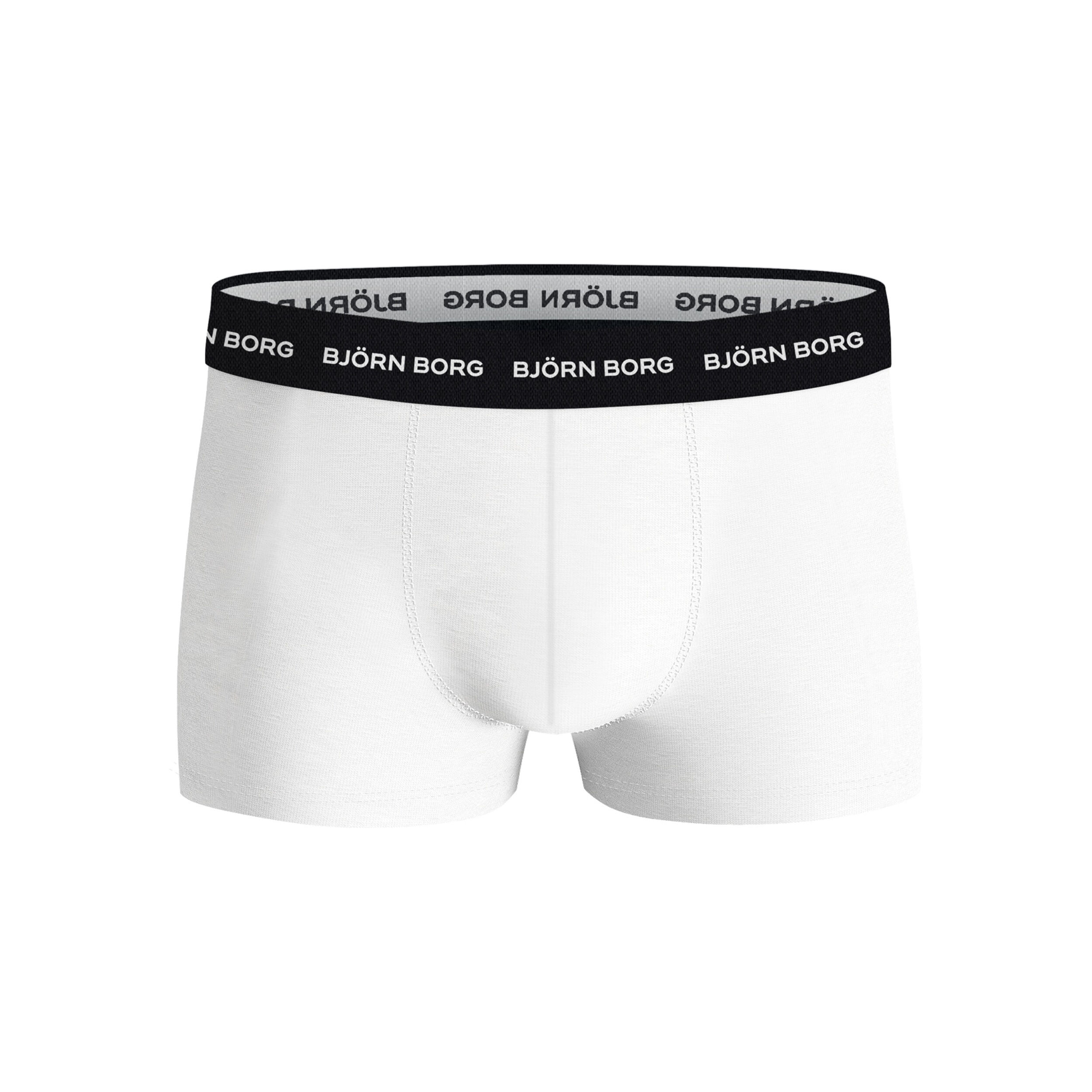 Buy Bjorn Borg Cotton Stretch Trunk Boxershort Verpakking 3 Stuks Heren Zwart Wit online Tennis Point NL