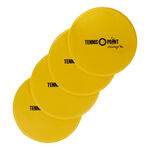 Tennis-Point Trainingsbenodigdheden Tennis-Point 4er Pack Markeringskringen-Geel,Zwart