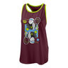 Queen Tech Tanktop Dames - wijnrood, 